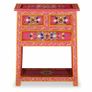 Sideboard with Drawers Solid Mango Wood Pink Hand Painted Image 3