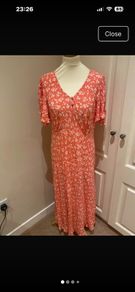 Ghost floral viscose dress size 10