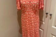 Ghost floral viscose dress size 10