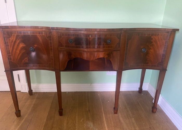 Complete dining room and living room mahogany set