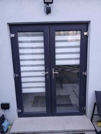 French doors with frame