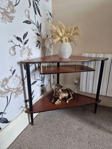 mid century corner table