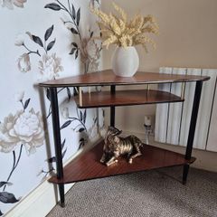 mid century corner table
