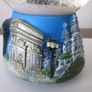 Vintage Musicial Snow Globe Eiffel Tower with Music  Love Story Image 7
