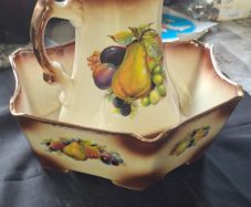 Beautiful Beautiful Old Fruit Jug and Basin, Postage Available