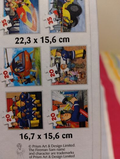 Fireman Sam 10 in 1 jigsaw Puzzles