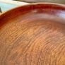 Magnificent Vintage Wide Wooden Turned Shallow Fruit Salad Bowl 1950s 1960s Image 6