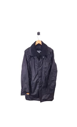 Mens Superdry Double Blacklabel Wax Coat