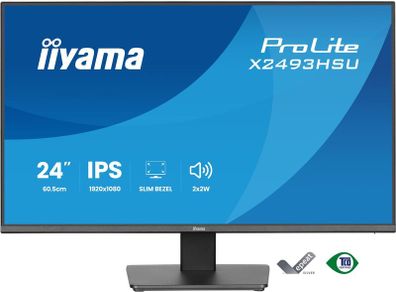 Iiyama Prolite Pc Monitor X2493hsu-b1 FREE 8K DisplayPort Chromeline cable