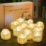 12 Packs Battery Operated LED Flameless Candles Flickering Electric Tea Lights with Timer, 6 Hours On and 18 Hours Off Per Cycle (MULTIPLE COLOURS, SEE PHOTOS) Image 4