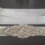 Bride's Crystal and Pearl Sash Image 4