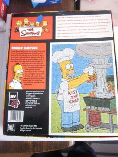 Simpsons Photomosaics Chef Homer Kiss The Chef 1000 Piece Jigsaw Puzzle
