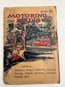 Motoring and hiking map Wales section CC