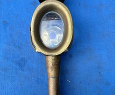Old brass coach lamp