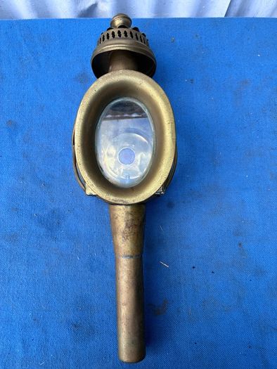 Old brass coach lamp