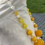 NEW Handmade Yellow Marshmallow 1930s Bead Necklace by Irish Designer helenrose Image 5
