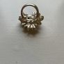 Silver tone sparkling ring Image 3