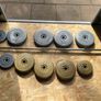 York barbell with clips and weights Image 4