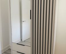 Wardrobe NELY 2D 105cm Cashmere