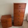 Solid Pine Wooden Bedroom Furniture Set Chest of Drawers & Bedside Cabinet Image 3