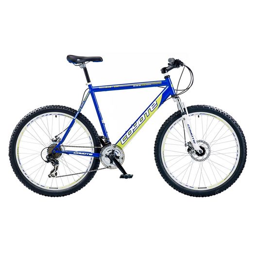 19" Coyote Blue Ridge Gents FS Disc, 21 Speed, Blue/White