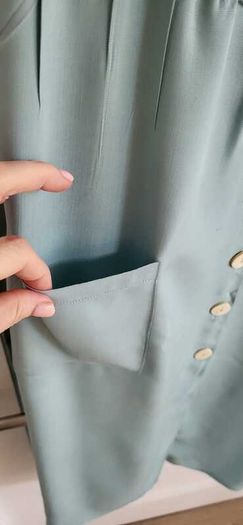 KRABI acqua button front midi Sz 46 (Fit 16-18UK)