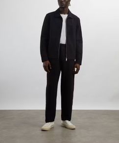 WAX LONDON Diamond-Weave Black Jacket