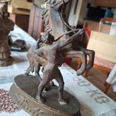 Antique Sculpture 19th century French Marley Horse Figurine, Postage Available or Collection