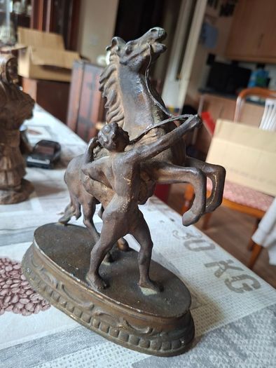Antique Sculpture 19th century French Marley Horse Figurine, Postage Available or Collection