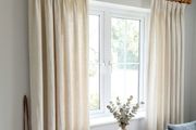 Rustic 2 m curtain pole wooden