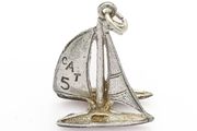 Sterling Silver Sailboat Charm Pendant