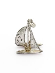 Sterling Silver Sailboat Charm Pendant
