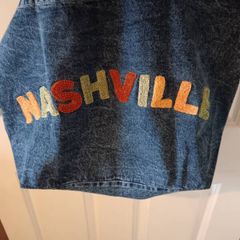 large denim bag