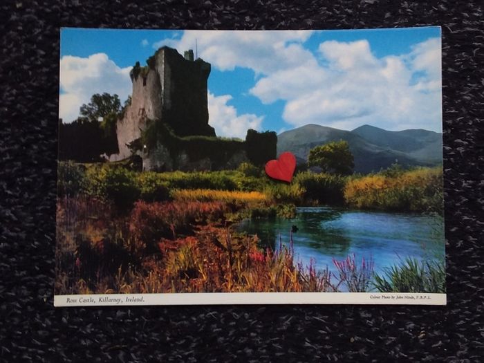 Ireland Postcard : Ross Castle , Killarney - A John Hinde Giant Postcard