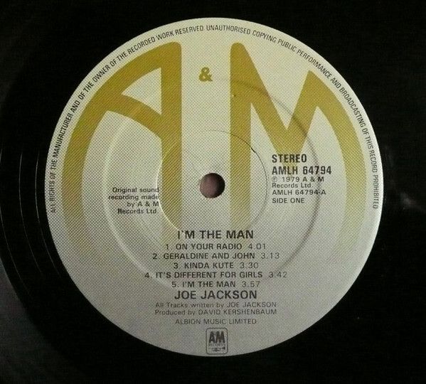 Joe Jackson  I'm The Man Irish and