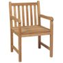 Outdoor Chairs 4 pcs Solid Teak Wood Image 3