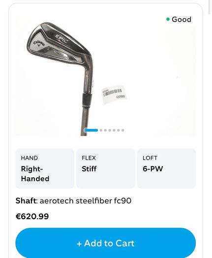 golf Callaway epic e19 forged irons 4-pw