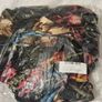 Black Floral Print Plisse One Shoulder Ruched Midaxi Dress Image 3
