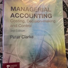 CAP1 Managerial Accounting