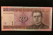 20 Litu banknote from Lithuania 2007