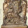 Antique Himalayan Bronze Votive Plaque Garuda Trampling Nagas 14cm Postage or Collection Image 3