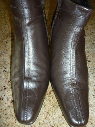 Brown ankle boots Leather Wallis Size Uk 6 Eu 39 Great Used Condition