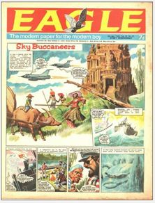 Eagle Comic 6th July 1968 Vol. 19 #27 -Hulton Press UK Vintage Comic Featuring Dan Dare and Sky Buccaneers