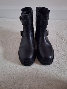 Black Biker Boots