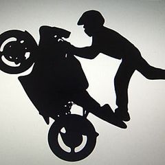 bike stunt decal