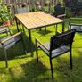 Outdoor garden dining set Image 3