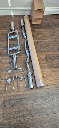large brand new bars and radial plates