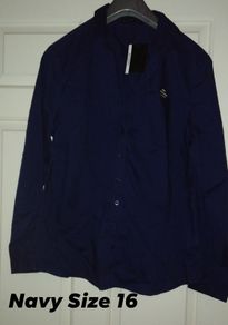 Navy Blouse Shirt