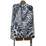 Next monochrome animal print Wrap Blouse Size 18 Postage included Image 3