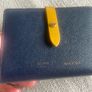 Navy and yellow celine wallet Image 2